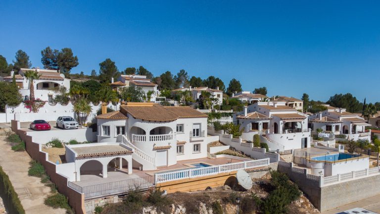 Aerial view of residential area in Pedreguer